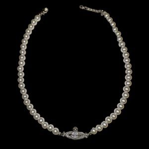 Pearl Saturn necklace 🪐🤍